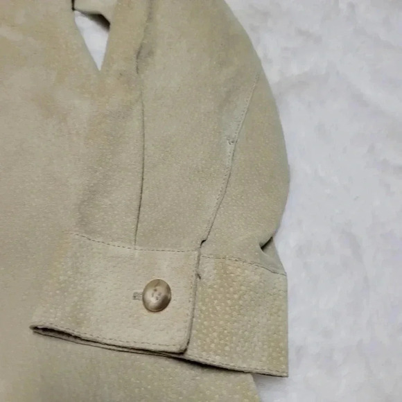 100% Genuine Leather Marsh Landing Women's Suede Shirt Jacket Coat Button Up M - Picture 6 of 11